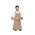 Isacco tablier mexicain homme avec poche centrale naturel 100% polyester