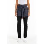 Isacco tablier michigan femme jeans avec poche centrale bleu 100% coton
