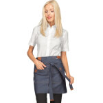 Isacco tablier michigan femme jeans avec poche centrale bleu 100% coton