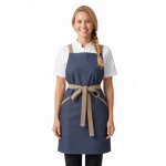 Isacco tablier oxford femme en jeans bleu 100% coton
