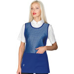 Isacco tablier de travail pour femme murano 06 bleu 100% polyester