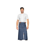 Isacco tablier de travail homme tennessee avec fente jeans bleu 100% coton