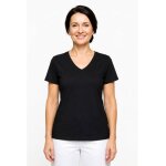 Isacco tee - shirt femme noir manches courtes 100% coton