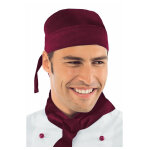 Isacco toque bandana cuisine bordeaux