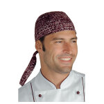 Isacco toque bandana cuisine bordeaux imprime city 03
