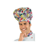 Isacco toque de chef cuisinier blanc jaune