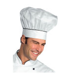 Isacco toque de chef cuisinier blanc noir