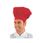 Isacco toque de chef cuisinier rouge