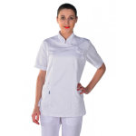 Isacco tunique blanche esth�ticienne vendome, tissu super dry