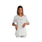 Isacco tunique blanche professionnelle 65% polyester 35% coton