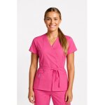 Isacco tunique esth�ticienne fuschia, coupe kimono