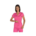 Isacco tunique esth�ticienne fuschia, coupe kimono