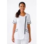 Isacco tunique femme babylon blanche 65% polyester 35% coton