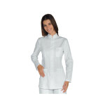 Isacco tunique femme col mao portofino blanche