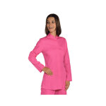 Isacco tunique femme col mao portofino fuchsia
