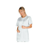 Isacco tunique femme manches courtes alberville blanche 100% coton