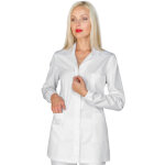 Isacco tunique femme zipp�e atene blanc 65 % polyester 35 % coton