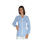 Isacco tunique m�dicale barcellona manches longues ray� bleu blanc