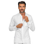 Isacco tunique m�dicale blanche manches longues resserr�es aux poignets hommes corfu