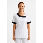 Isacco tunique m�dicale blanche et noire