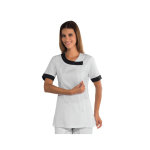 Isacco tunique m�dicale blanche et noire