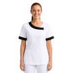 Isacco tunique m�dicale blanche et noire l