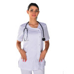 Isacco tunique m�dicale brasilia blanche clinic look