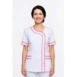 Isacco tunique m�dicale brasilia blanche et rose clinic look