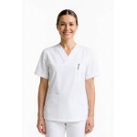 Isacco tunique m�dicale col v 100 % coton mezza manica