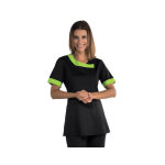 Isacco tunique m�dicale delhi noire et verte
