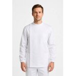 Isacco tunique m�dicale dentiste boutons blanc 100% coton