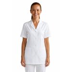 Isacco tunique m�dicale femme manches courtes blanche