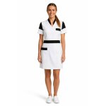 Isacco tunique m�dicale kimono blanc noir seoul