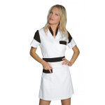 Isacco tunique m�dicale kimono blanc noir seoul