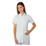 Isacco tunique m�dicale manche courtes blanche calgary 100% coton