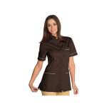 Isacco tunique m�dicale manches courtes panarea biscuit cacao