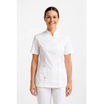 Isacco tunique m�dicale manches courtes saigon blanc 100% coton