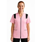 Isacco tunique m�dicale manches courtes santorini rose noir