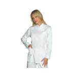 Isacco tunique m�dicale manches longues 100% coton taipei blanc