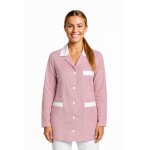 Isacco tunique m�dicale marbella ray� bordeaux blanc 100% coton