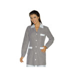 Isacco tunique m�dicale marbella ray� noir blanc 100% coton