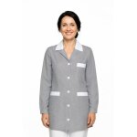 Isacco tunique m�dicale marbella ray� noir blanc 100% coton