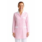 Isacco tunique m�dicale marbella ray� rose blanc 100% coton