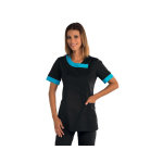 Isacco tunique m�dicale noire et bleu azur