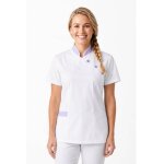 Isacco tunique m�dicale saigon blanc lilas 100% coton