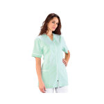 Isacco tunique mdicale victoria blanc ray vert 100% coton