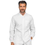 Isacco tunique m�dicale � zip blanche homme corfu