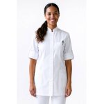Isacco tunique de travail antigua blanche � manche longue en polyester et coton
