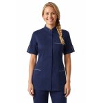 Isacco tunique de travail antigua bleue marine � manche courte en polyester et coton
