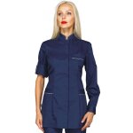 Isacco tunique de travail antigua bleue marine � manche longue en polyester et coton